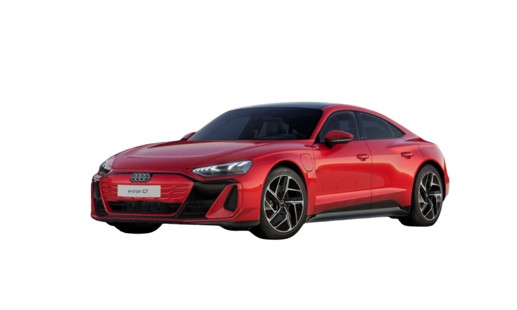 audi e-tron gt rouge